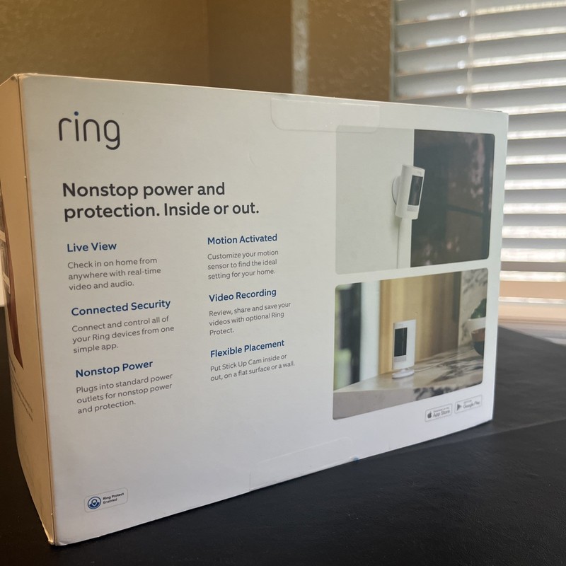 Ring Stick Up Indoor/Outdoor Cam Plug-In HD Security Camera with Two-Way Talk gallery