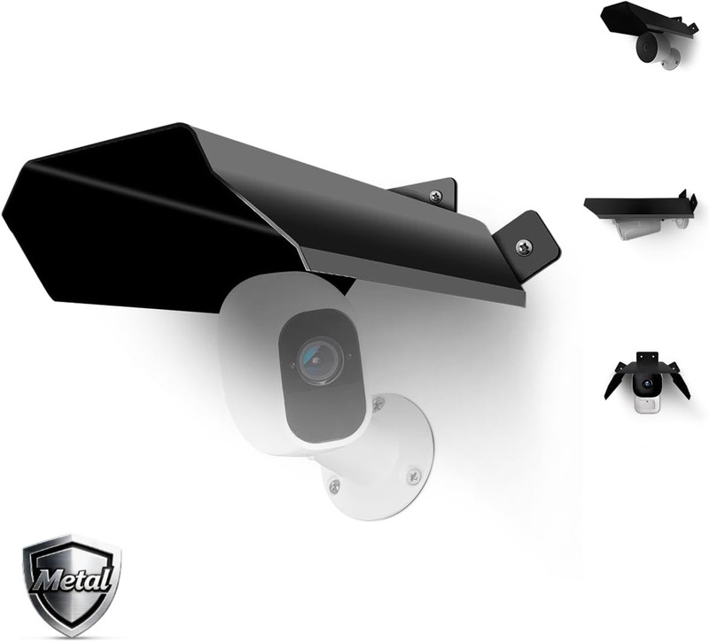 Universal Security Camera Sun Rain Cover Shield for Outdoor Surveillance Cameras