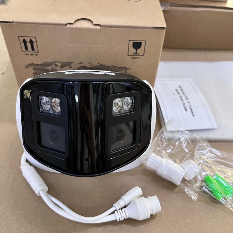 Vikylin 4K 8MP Dual Lens POE IP Camera 180° Panoramic Color Night Vision Metal gallery