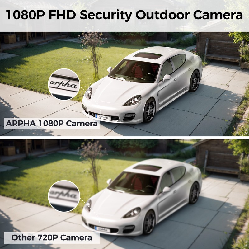 ARPHA 2MP Wireless Security Camera Night Vision Pan and Tilt Voice Control IP65 gallery