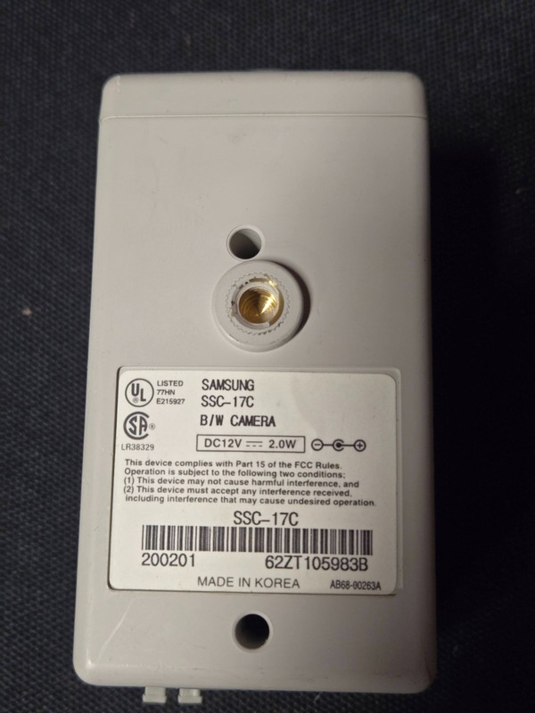 Samsung SSC-17C B/W Security Camera gallery