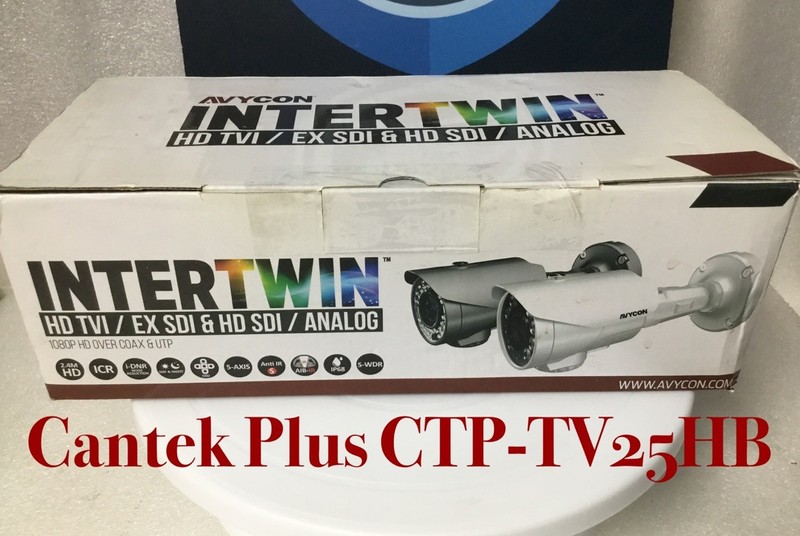 Cantek Plus CTP-TV25HB 700TVL Analog IR Outdoor Bullet Camera, 2.8-12mm Lens NEW