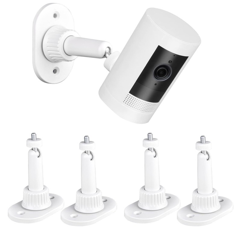 4 Pack Adhesive Wall Mount Compatible With Ring Stick Up Cam Wired/battery And R