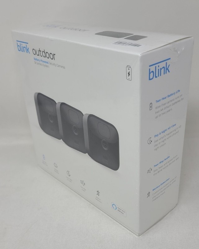 Blink Outdoor Security Camera System - 3 Camera Kit, 3rd Gen. New-Factory Sealed gallery