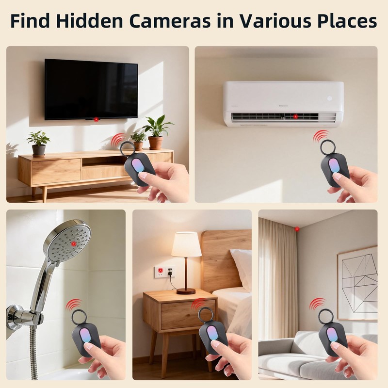 Upgraded Hidden Camera Detector Anti Spy Device Finder Scanner Pen Black gallery