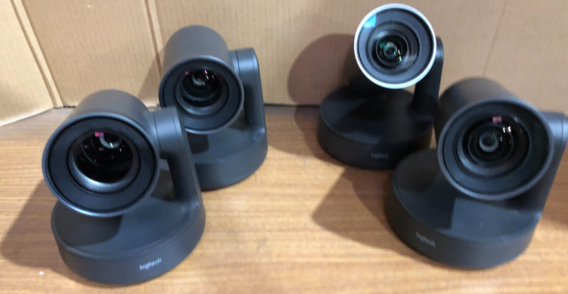 Logitech Rally PTZ Conferencing Cameras - Lot of 4 - Untested