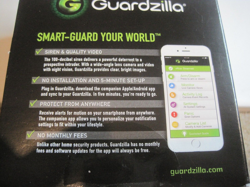 Guardzilla Indoor HD Wifi Security Camera with 100dB Siren and 2 WayAudio NEW gallery
