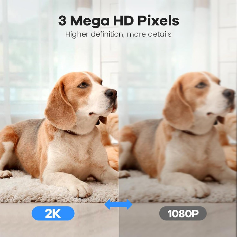 Smart Security Camera, 1080P Home Security Camera, Pan & Tilt 2.4Ghz Indoor IP C gallery
