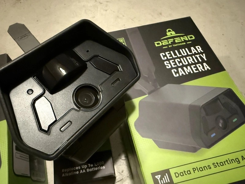 (3 camera bundle) Tactacam Defend Security Cameras + a Rechargeable Battery. gallery