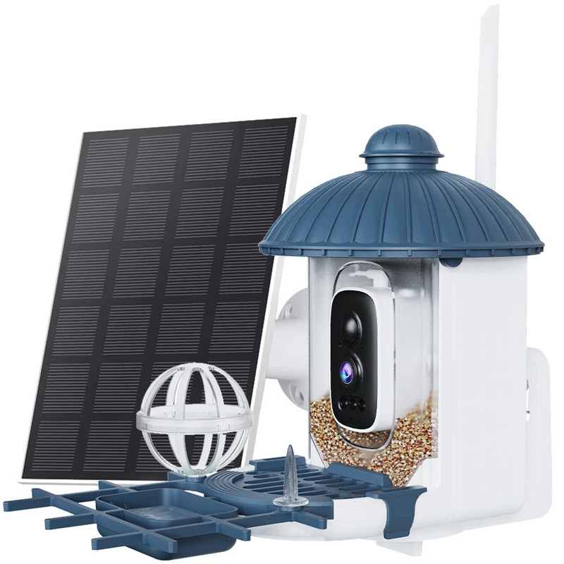 4MP high-definition bird feeding camera solar AI sports bird watching