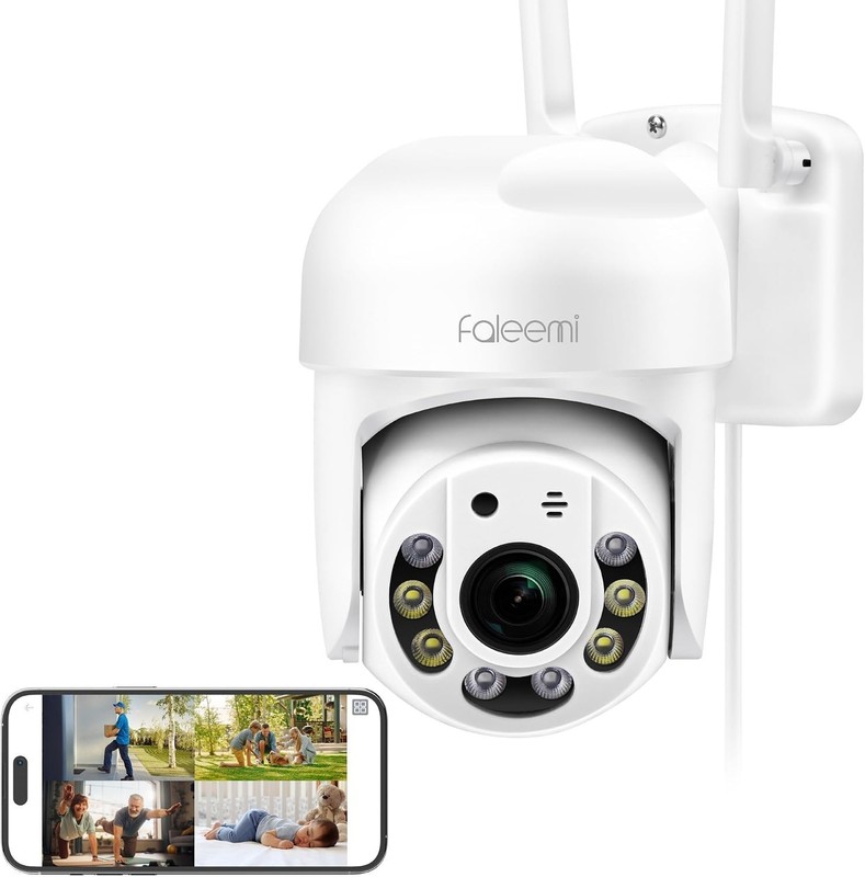 Comprehensive 2K WiFi Security Camera with Auto Tracking & Alexa Compatibility gallery