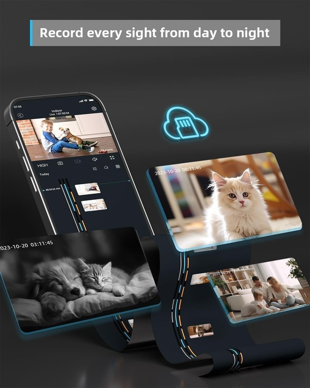 blurams 2K Security Camera with Smart Motion Tracking & Night Vision gallery