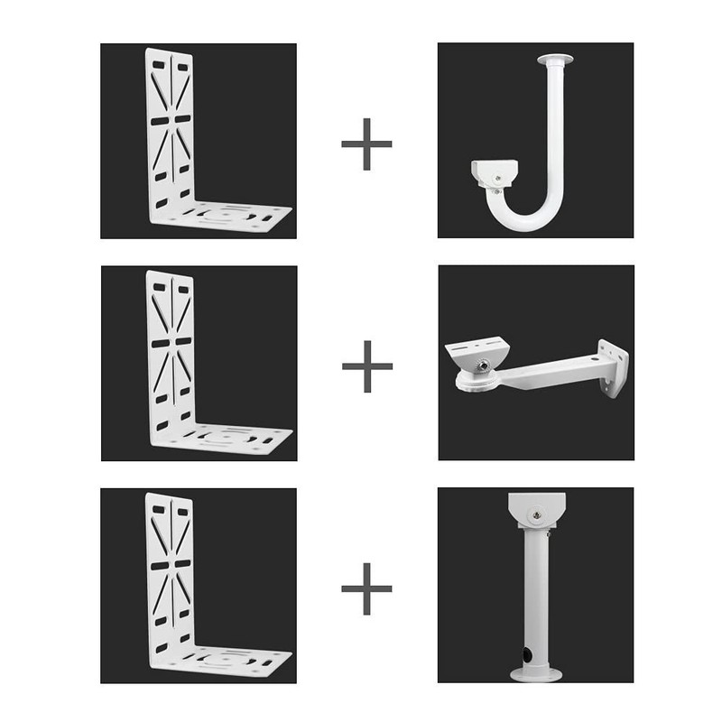 L-Shape Dome Camera Bracket,Universal Wall Ceiling Mount Bracket for Security... gallery