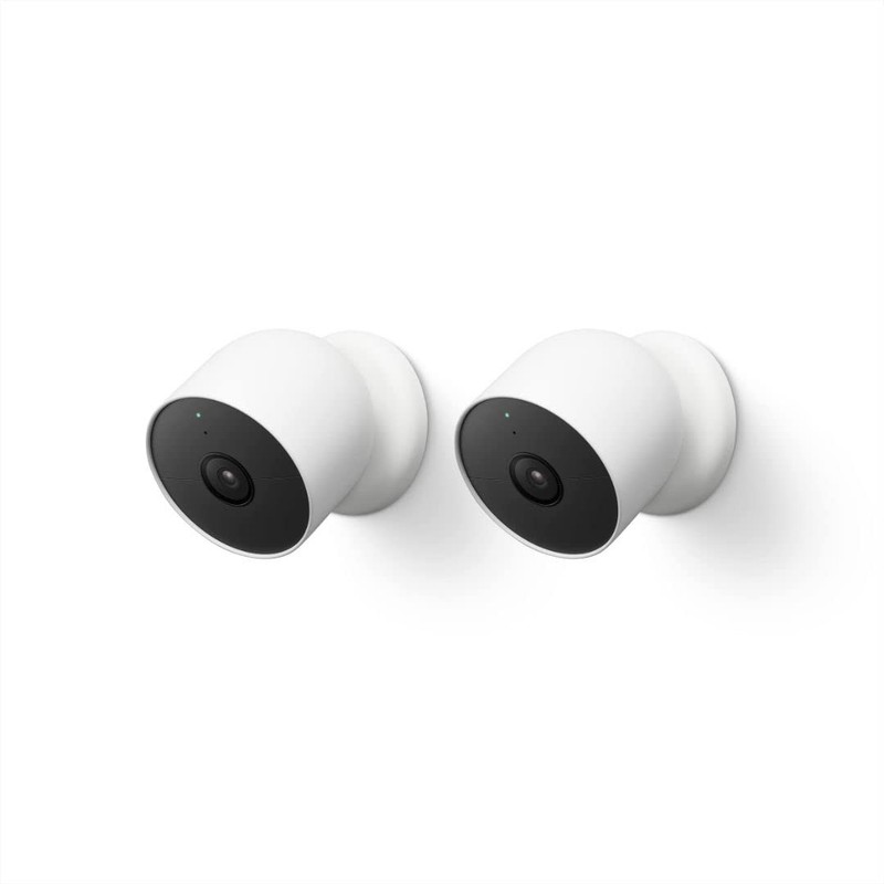 Google Nest Cam Battery 2nd Gen Outdoor Indoor 1080p Security 2 Pack White
