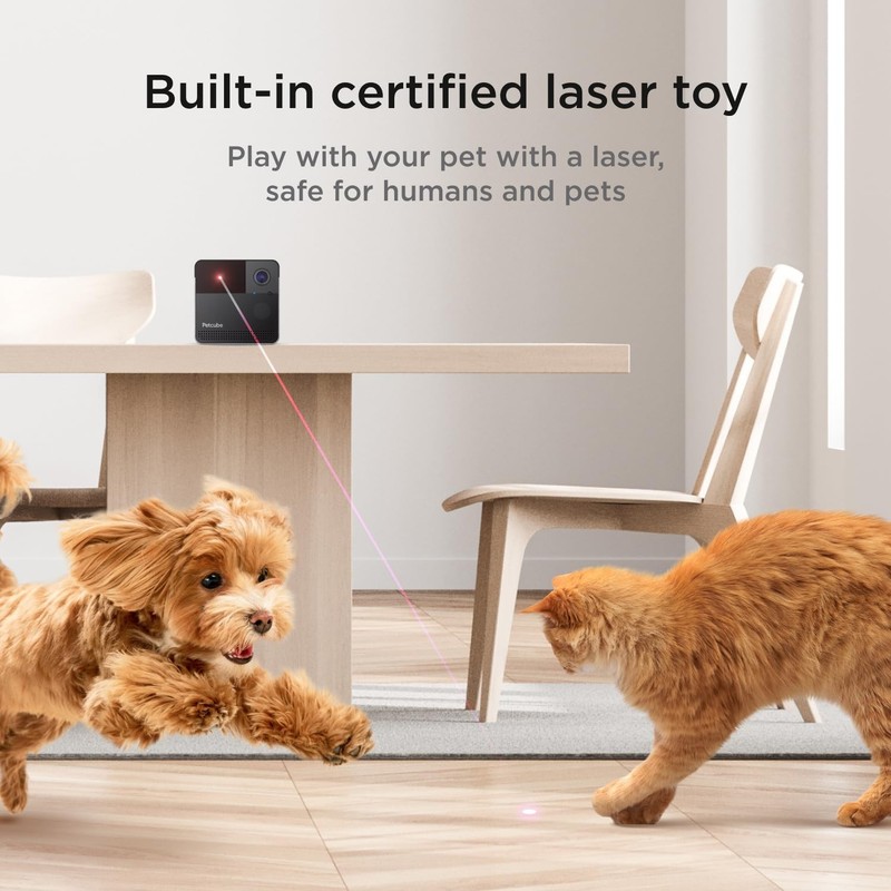 Petcube Play 2 Wi-Fi Pet Camera with Laser Toy for Cats Dogs, 1080P HD Video... gallery