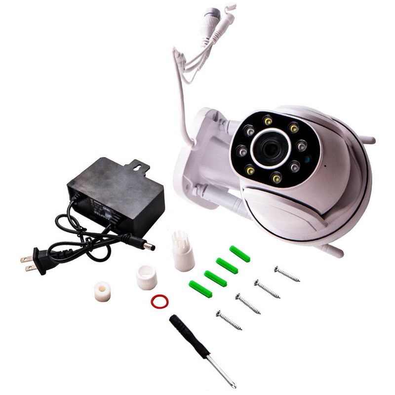 New Home Security Camera System Outdoor 2 Way Audio Wireless 1080P IP66 Dome PTZ