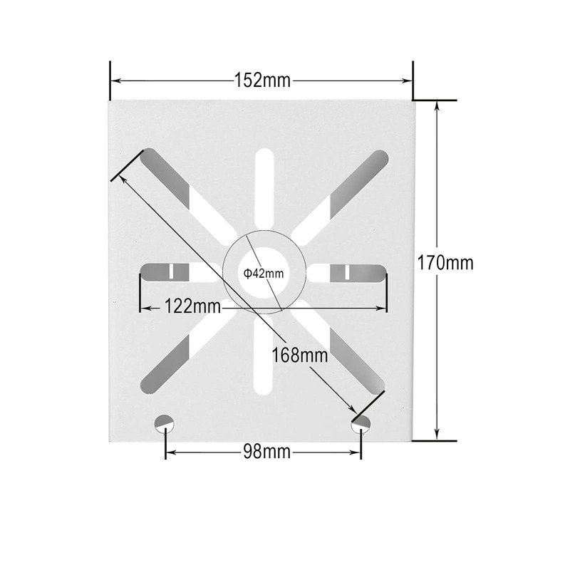 Universal Vertical Pole Mount for Security Camera, Solid Metal Bracket with L... gallery