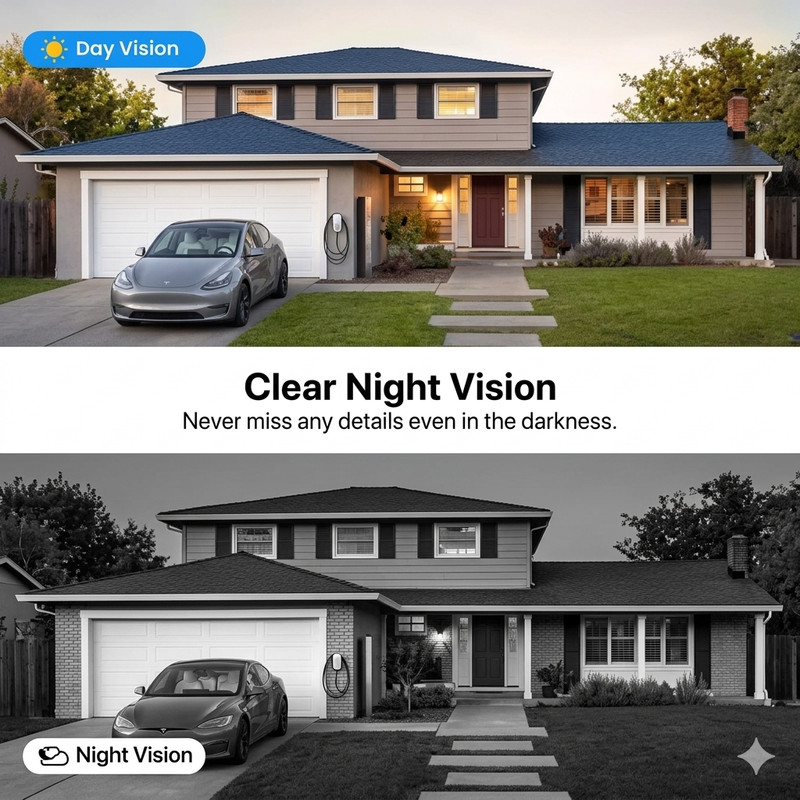 Wireless Wi-Fi Video Doorbell Camera with Two-Way Audio, AI Motion Detection, gallery