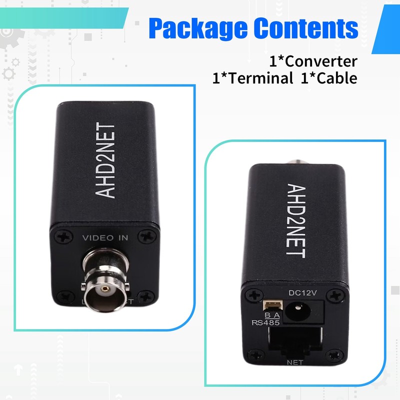 AHD/TVI/CVI/CVBS to IP Video Encoder 1080P for for NVR RJ45 for5225 gallery
