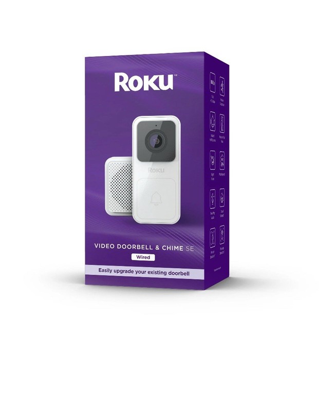 Roku Smart Home Video Doorbell (1-Pack) with Motion & Sound Detection