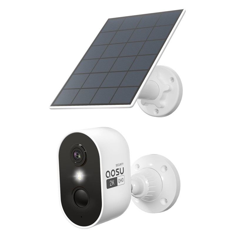 2K Add-on Camera, Work with SolarCam Lite’s aosuBase, Up to 6 Cameras Total t…
