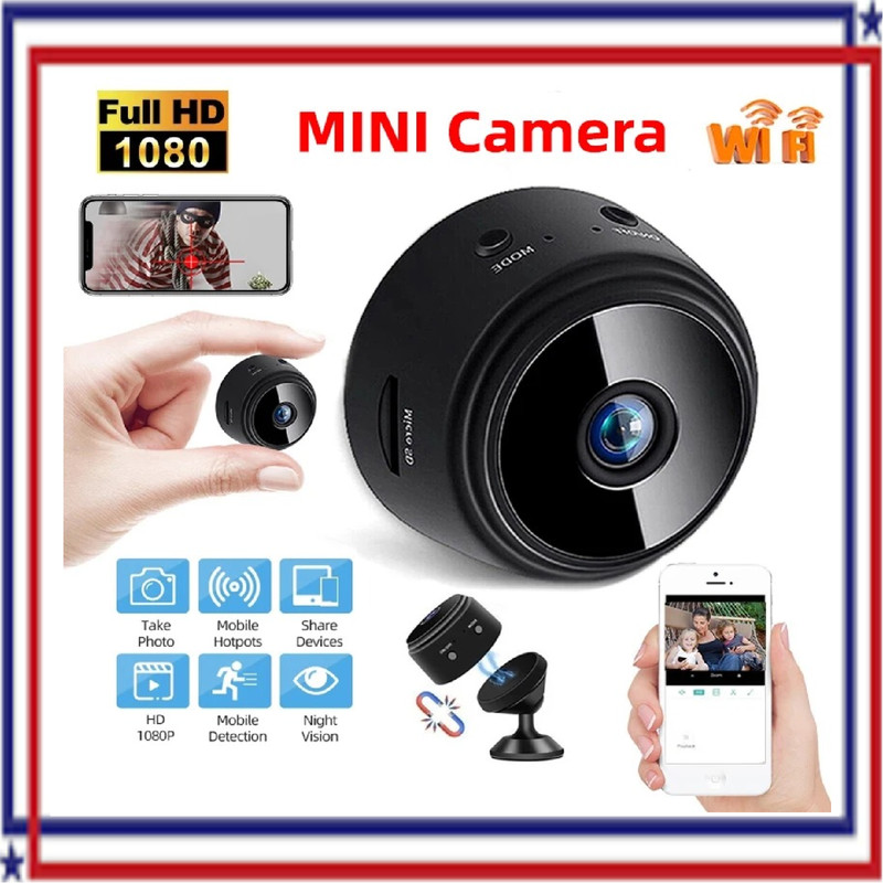 Mini Wireless Record Camera WiFi IP Home Security DVR Night Vision HD USB 1080P