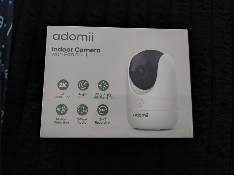 adomii Indoor Camera with Pan & Tilt 2K Night Vision Motion and Sound Detection