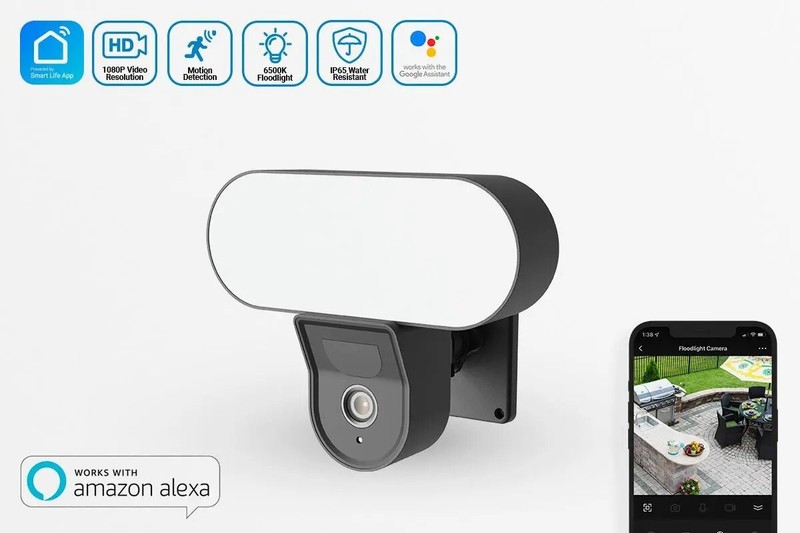 XODO E9 -Wireless Smart Floodlight Security Camera w/Motion Sensor Alarm & Wi-Fi gallery