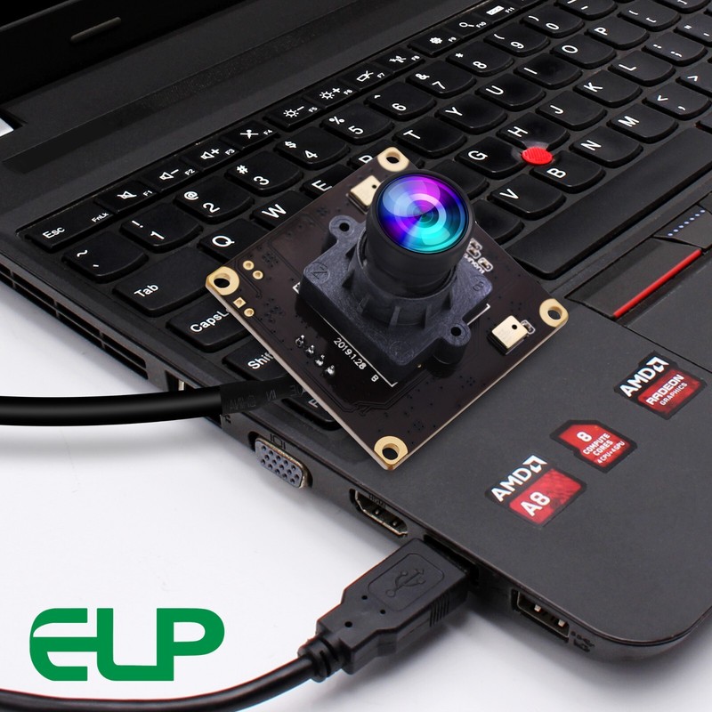 ELP 4K High Speed 3840x2160 MJPEG 30fps USB Camera Module w/ No Distortion Lens gallery