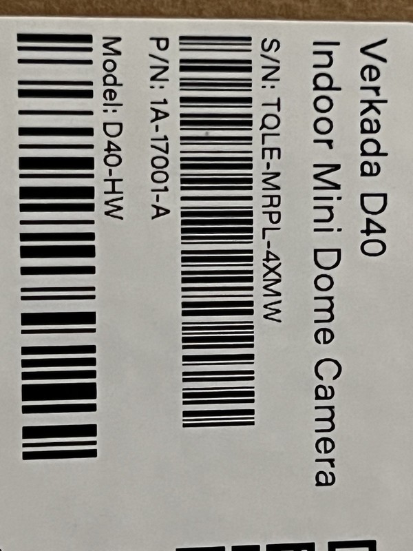 NEW! VERKADA D40 5MP Indoor Mini Dome Security Network IP Camera gallery