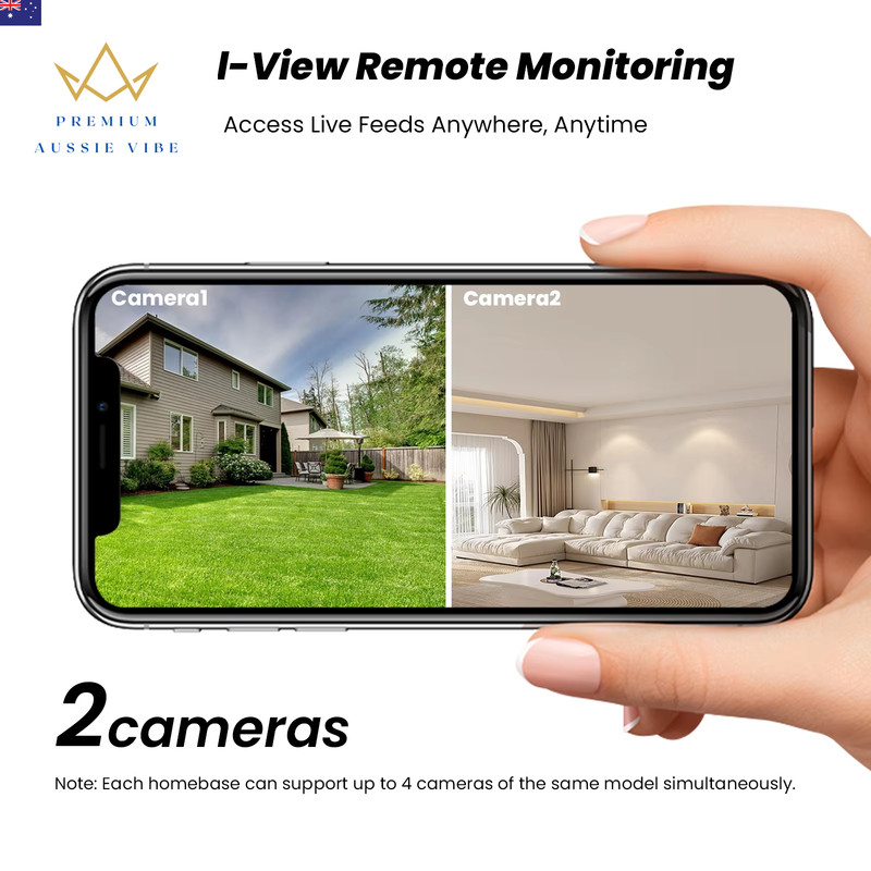 4MP Wifi Solar Camera 2K Outdoor Wireless Battery Security Camera 4CH NVR PIR Hu gallery