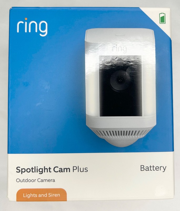 NIB Ring Spotlight Cam Plus ~ White