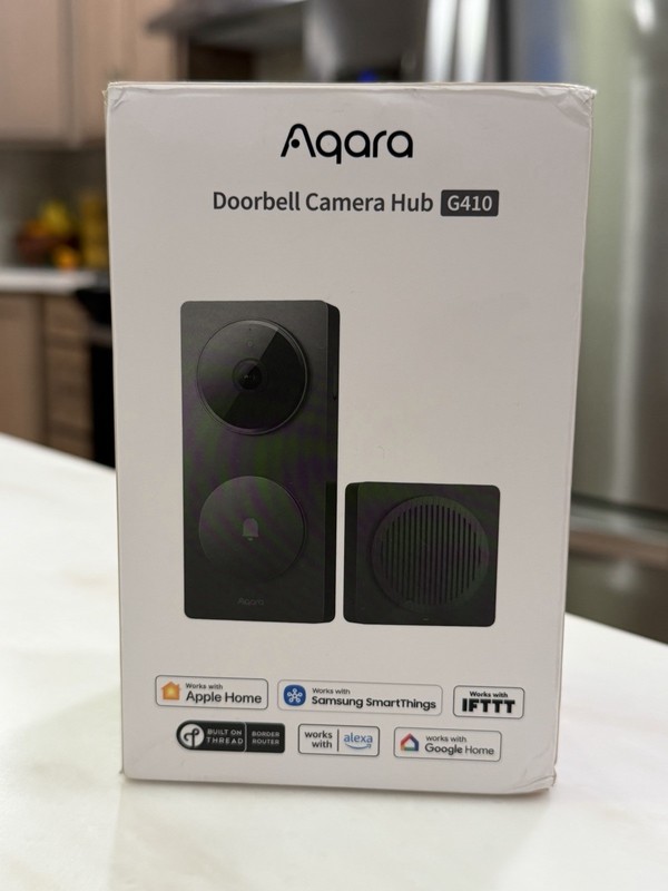 Aqara – Video Doorbell Camera – Wired/Battery Powered – Hub G410 Select – Black