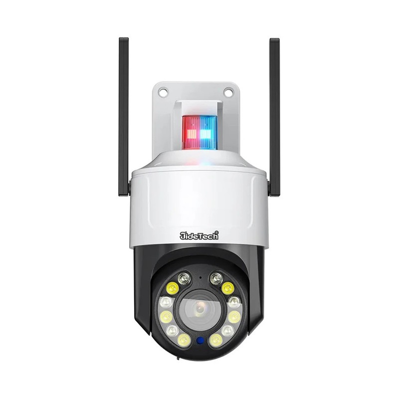 JideTech 5MP 5X Optical Zoom Outdoor Wi-Fi PTZ Security Camera Sound Light Alarm gallery