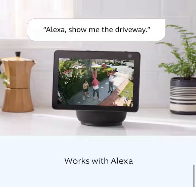 Ring Stick Up Plug-in 1080p HD Security Camera Indoor/Outdoor- Black gallery