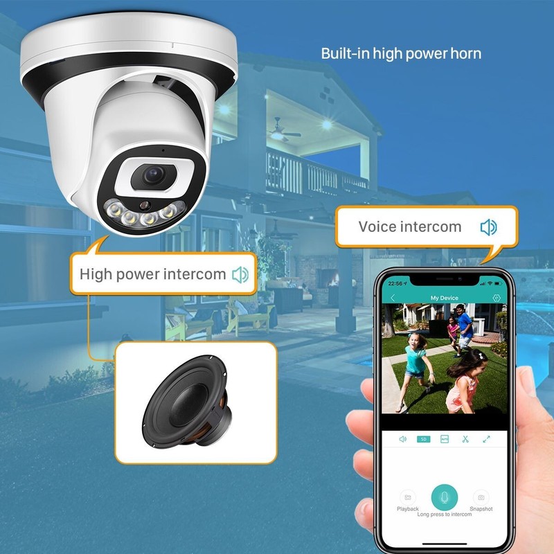 5MP Wireless Wifi SmartCam Ai Human Alert Infrared Night IP Security CCTV Camera gallery