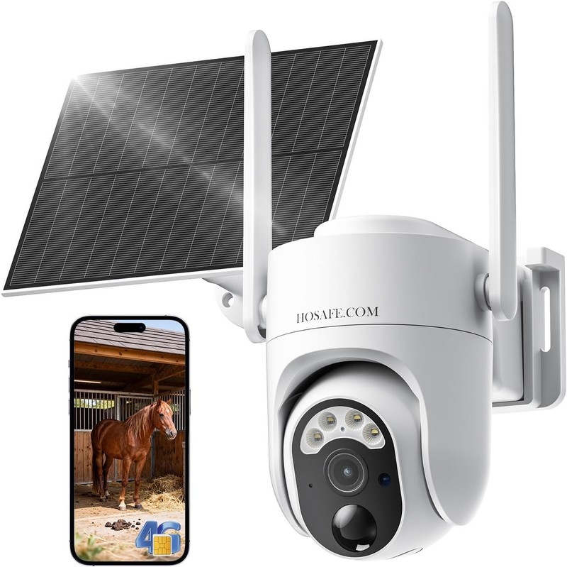 4G LTE Camaras De Seguridad Solar Panel 360 SIN WIFI Para Casa Exterior Con SIM
