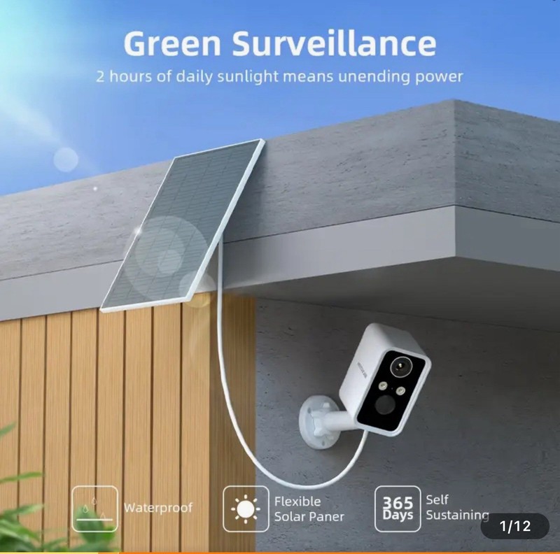 Solar Battery Powered Wifi Security Camera System Solar Wireless Outdoor Camera gallery