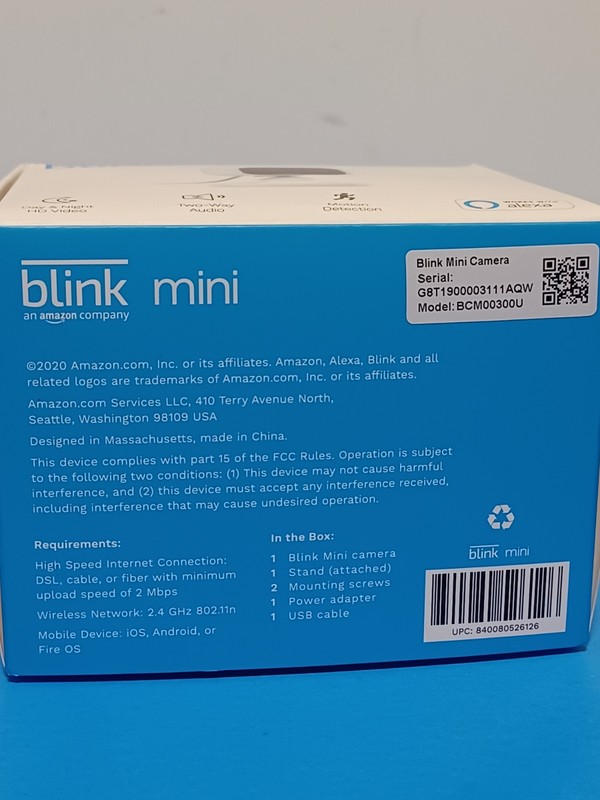 Blink Mini Indoor Plug-In Live HD Smart Security Camera (New in Box) gallery