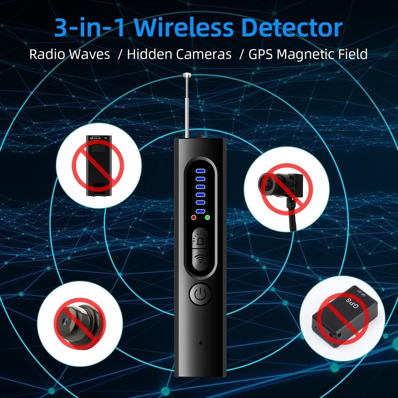 Compact GPS Tracker Detector & Hidden Camera Sweeper - Privacy Protection Tool gallery