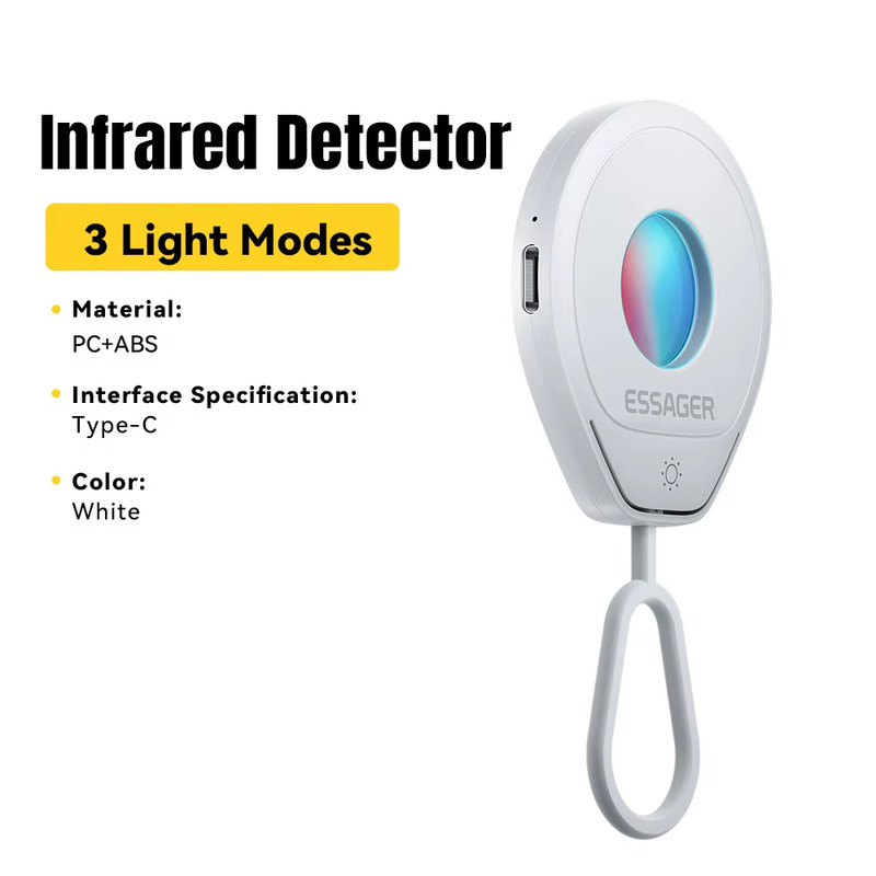 Mini Hidden Camera Detector Portable Anti-Spy Infrared Lens Finder Anti-Peeping gallery