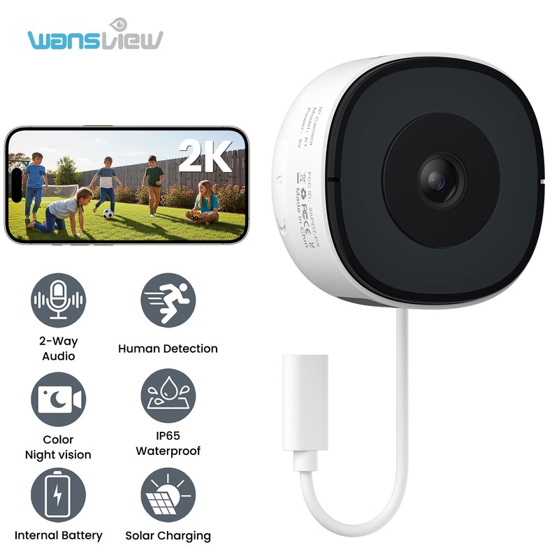 Wansview Window Camera WIFI Security Camera Human Detection Color Night Vision