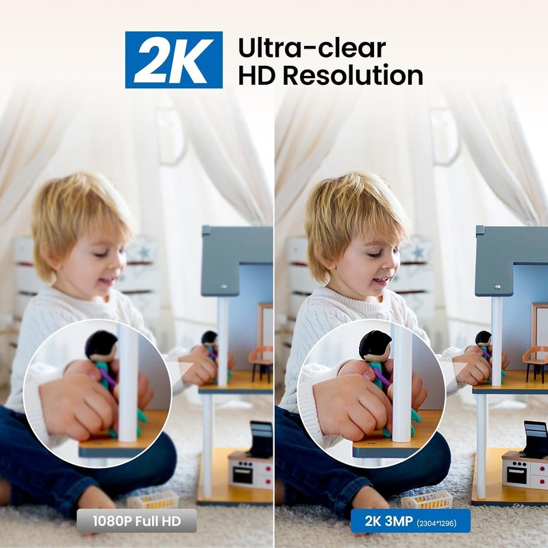 HD Indoor Security Camera with Continuous Recording & Night Vision - 24/7 Safety gallery
