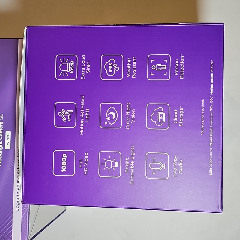 2-PACK Roku Floodlight Security Camera SE Wired BRAND NEW, SEALED gallery