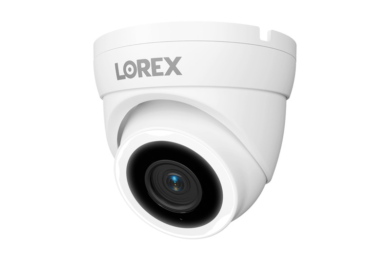 Lorex Connect V3 4K Wired PoE Turret Camera with Smart Security Lighting – White