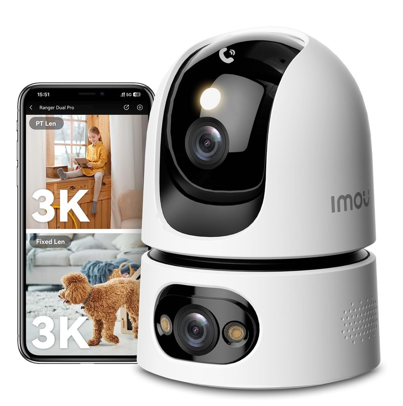10MP Indoor Security Camera, 360° Pan-Tilt Baby & Pet Monitor, WiFi, Night Visio gallery