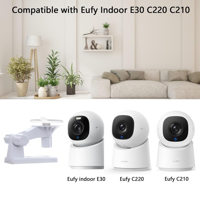 Camera Wall Mount Compatible with Eufy Indoor Cam E30/Eufy C220/C210, Baby Mo... gallery