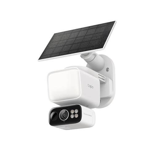 Tapo Outdoor Solar-Powered Security Camera with Sensor Light (800 Lumens