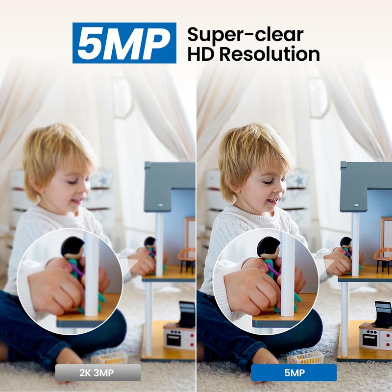 2K Home Security Cameras-2.4Ghz WiFi Indoor Camera with 360° Motion Detection... gallery