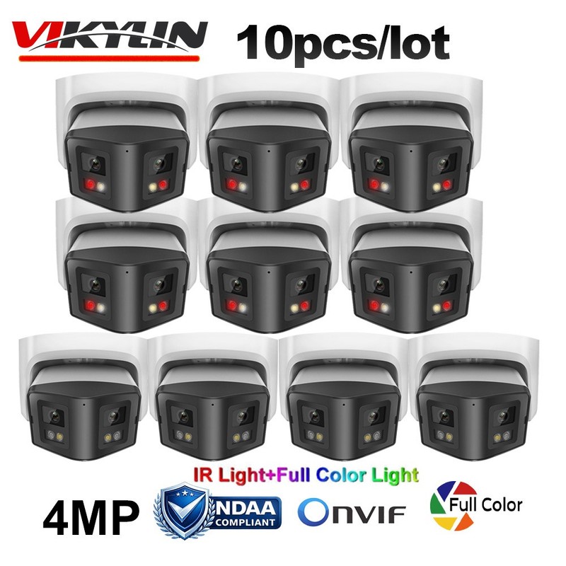 10 Pack Vikylin 4MP 170° Full Color IR IP Camera 2-Way Audio Onvif Outdoor RTSP